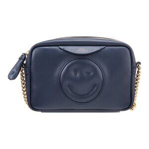 Anya Hindmarch Chubby Wink Large Crossbody Bag 😉 – Navy Leather